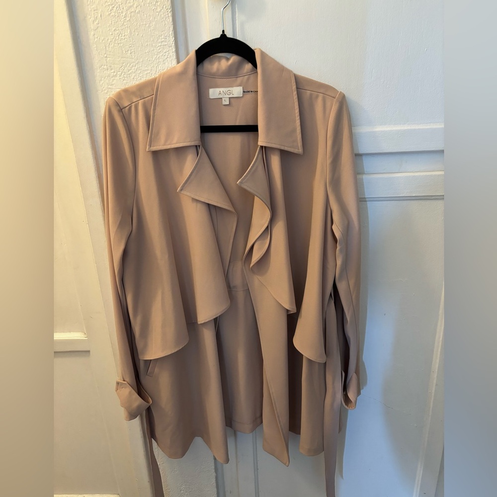 Women’s polyester blazer taupe size L